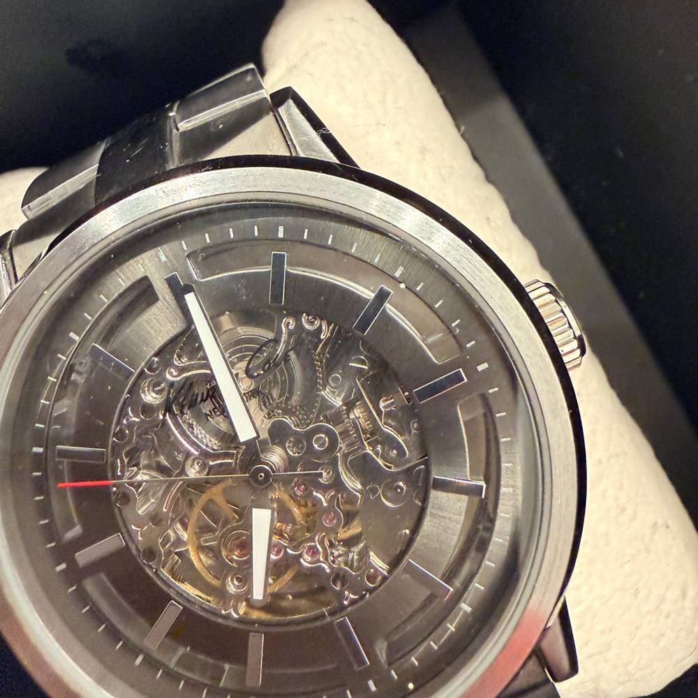 Kenneth Cole Silver and Black Men's Watch - Picture 3 of 5